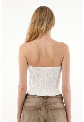 Tennis Camisa Strapless En 100% Algodón Para Mujer