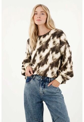 Tennis Buzo Estampado Silueta Oversize Para Mujer Tennis