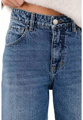 Tennis Jean Horseshoe Cinco Bolsillos Azul Para Mujer