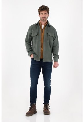 Tennis Jean Skinny Tono Oscuro Azul Con Diseño Limpio Para Hombre