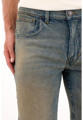 Tennis Bermuda En Denim Azul Para Hombre