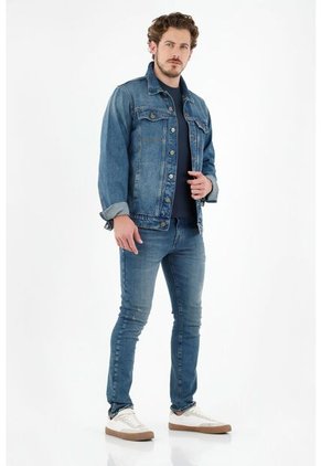 Tennis Chaqueta Lavado Azul Oscuro Para Hombre