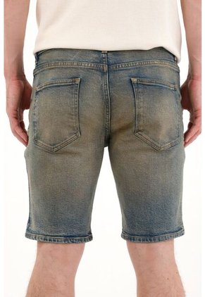 Tennis Bermuda En Denim Azul Para Hombre
