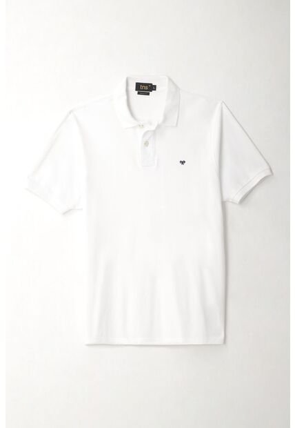 Tennis Polo Blanca Con Raqueta Multicolor Para Hombre