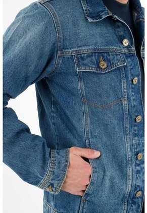 Tennis Chaqueta Lavado Azul Oscuro Para Hombre