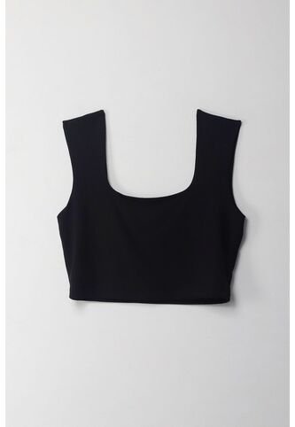 Tennis Camiseta Crop Manga Sisa Negra Con Acabado Ligero Para Mujer Tennis