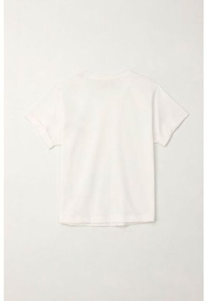 Camiseta Básica Manga Corta Crudo Para Niña