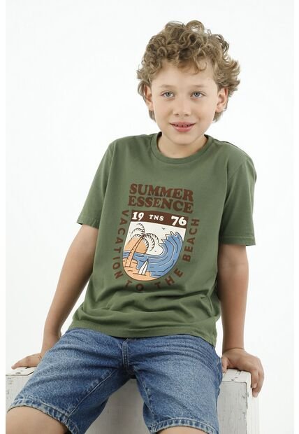 Camiseta Verde Para Niño