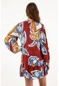Vestido Manga Larga Estampado Para Mujer de Tennis