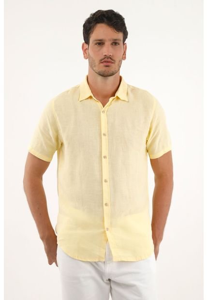 Camisa Amarilla En 100 Lino Para Hombre Compra Ahora Dafiti Colombia