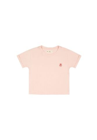 Camiseta Básica Rosada Para Niña Tennis