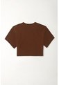 Tennis Camiseta Boxy Fit Con Estampado Texto Café Para Mujer de Tennis