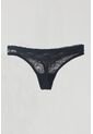 Tennis Panty Tipo Tango Encaje Negro Para Mujer de Tennis