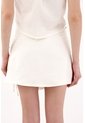 Tennis Falda Corta Tipo Pareo Crudo Para Mujer de Tennis