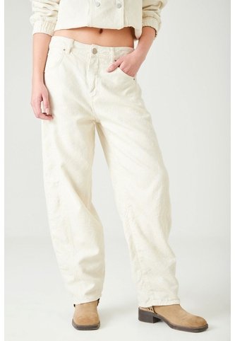 Tennis Pantalón Wide Leg Con Textura De Rombos En Denim Crudo Para Mujer Tennis