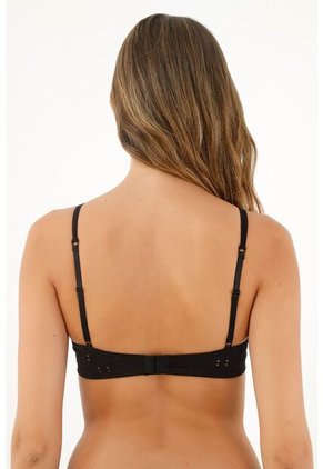 Top Negro Tipo Bralette Para Mujer