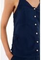Tennis Camisa De Tiras Con Detalle Bordado Azul Para Mujer de Tennis