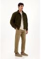 Pantalón Recto Con Cordón En Pretina Café Para Hombre de Tennis