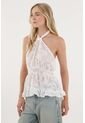 Tennis Camisa En Tela Chifón Halter Crudo Para Mujer de Tennis