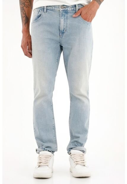 Tennis Jean Nudy Azul Claro Con Raqueta Bordada En Relojera Para Hombre