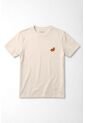Tennis Camiseta Regular Con Mini Gráfico Cítrico En Algodón Crema Para Mujer de Tennis