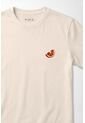 Tennis Camiseta Regular Con Mini Gráfico Cítrico En Algodón Crema Para Mujer de Tennis