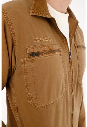 Chaqueta Con Bolsillos En Delantero Para Hombre