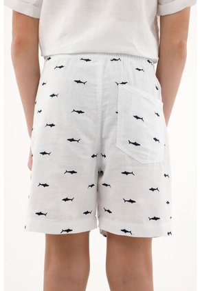 Bermuda Tipo Chino Blanca Para Niño