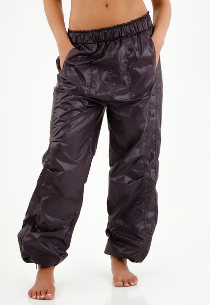 Pantalón Morado Con Pretina Enresortada Para Mujer