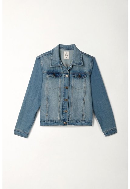 Tennis Chaqueta Azul En Denim Para Mujer
