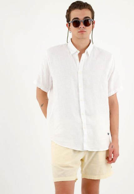 Bermuda Amarilla Con Mini Banana Bordada Para Hombre