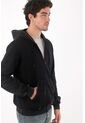 Tennis Buzo Regular Fit Con Efecto Lavado En Algodón Negro Para Hombre de Tennis