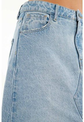 Tennis Falda Azul Con Ruedo Asimétrico Para Mujer