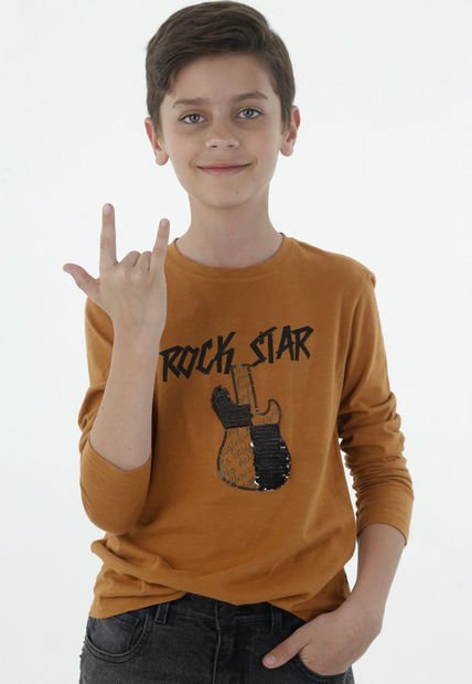 Tshirt Para Niño Tennis, Con Estampado Guitarra