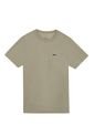 Tennis Camiseta Regular Fit Gris Con Mini Print Para Hombre de Tennis
