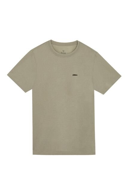Tennis Camiseta Regular Fit Gris Con Mini Print Para Hombre
