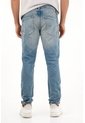 Tennis Jean Skinny De Tiro Medio Con Arrugas 3D Para Hombre de Tennis