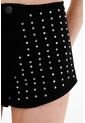 Tennis Short Negro Con Apliques Para Mujer de Tennis