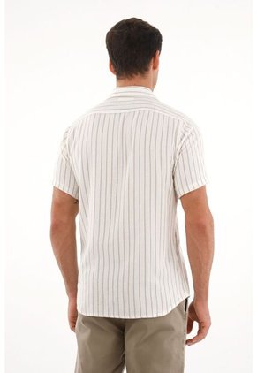 Camisa Tipo Bowling Con Diseño A Rayas Para Hombre