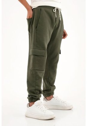 Pantalón Verde Tipo Jogger Para Niño