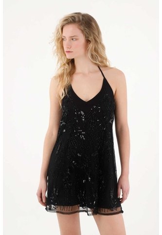Tennis Vestido Corto Con Lentejuelas Para Mujer Tennis