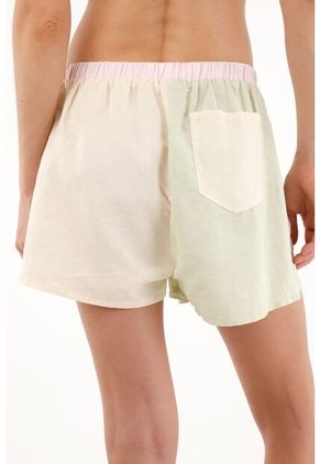 Tennis Bermuda Corta Multicolor Con Bordados Para Mujer