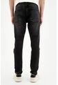 Jean Skinny Con Arrugas 3D Negro Para Hombre de Tennis