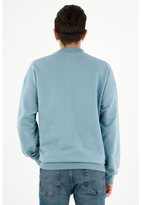 Buzo Oversize Azul Para Hombre