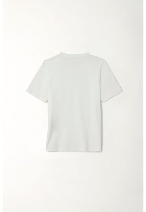 Camiseta Manga Corta Blanca Para Niño