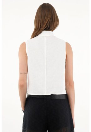 Tennis Chaleco De Tiras Y Bordados Para Mujer
