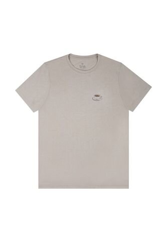 Tennis Camiseta De Manga Corta Estampada Gris Para Hombre Tennis