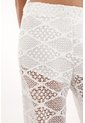 Tennis Pantalón Wide Leg En Tejido Abierto Crudo Para Mujer de Tennis
