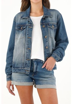 Tennis Chaqueta Azul En Denim Para Mujer