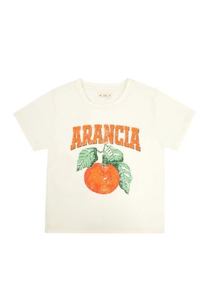 Tennis Camiseta Crudo Estampada Para Mujer